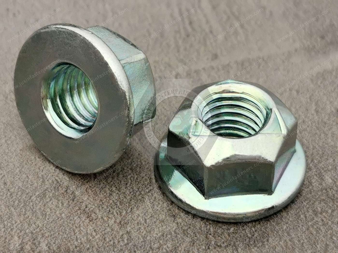 DIN 6927, DIN EN 1664, Prevailing torque type all-metal hexagon nuts with flange DIN 6927, DIN EN 1664, Prevailing torque type all-metal hexagon nuts with flange