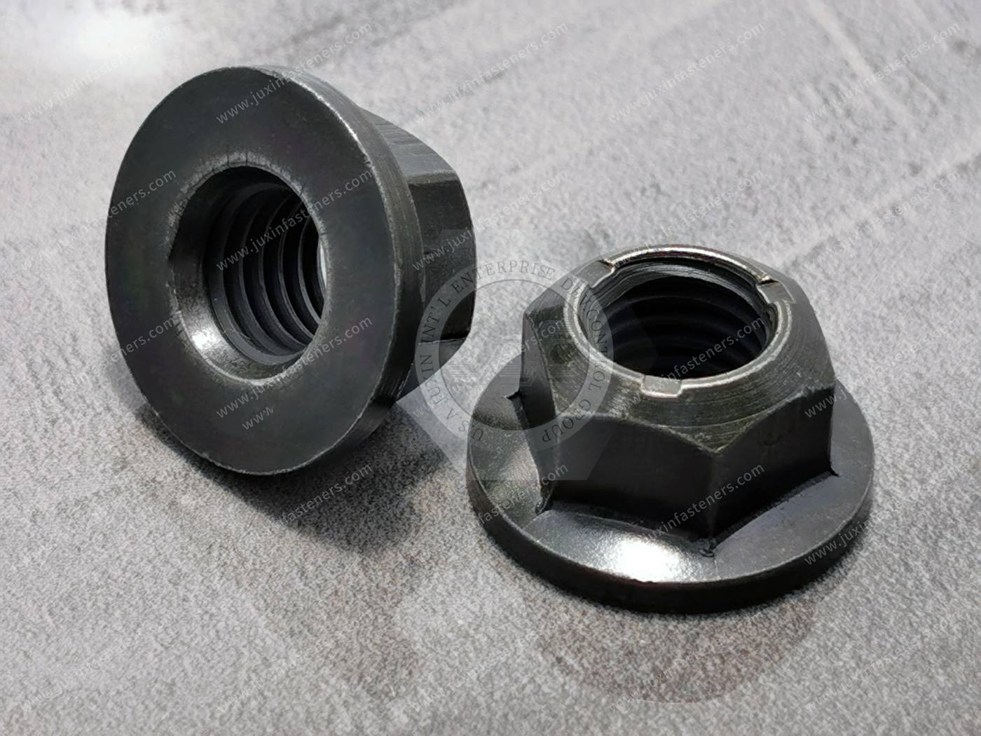 DIN 6927, DIN EN 1664, Prevailing torque type all-metal hexagon nuts with flange DIN 6927, DIN EN 1664, Prevailing torque type all-metal hexagon nuts with flange