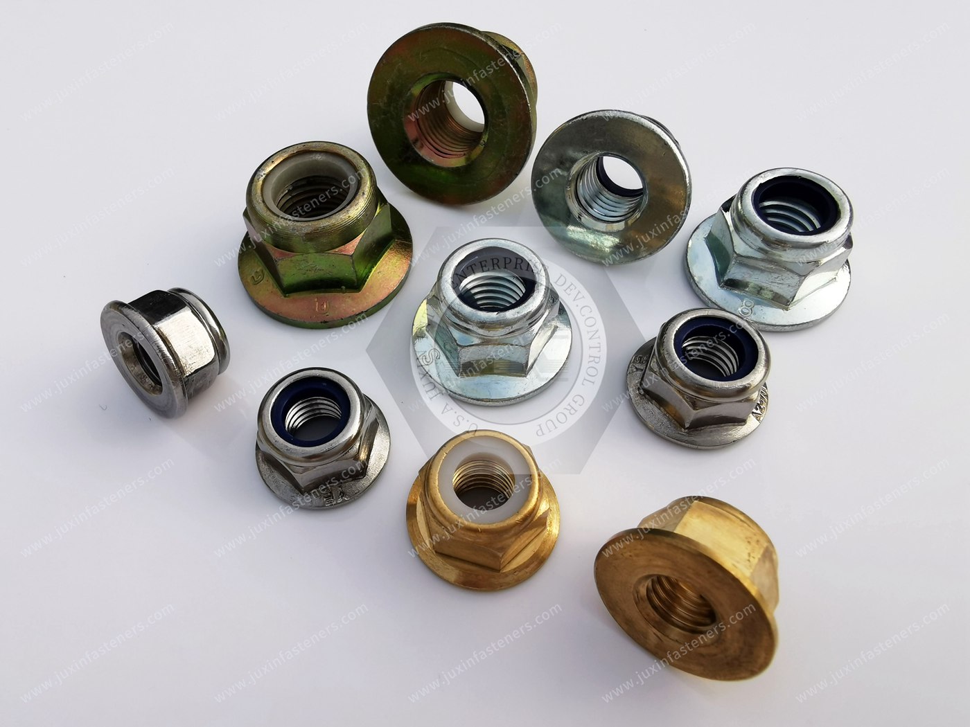 Metric Medium-Strength Steel Nylon-Insert Flange Locknuts Metric Medium-Strength Steel Nylon-Insert Flange Locknuts