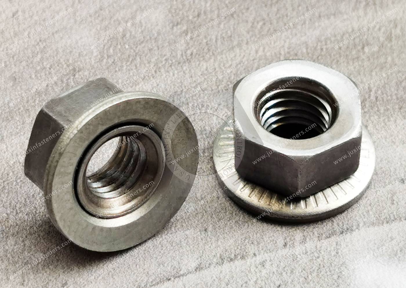 Hexagonal Nut Flat Washer Elastic Washer Assembly Movable Flange Nut Hexagonal Nut Flat Washer Elastic Washer Assembly Movable Flange Nut