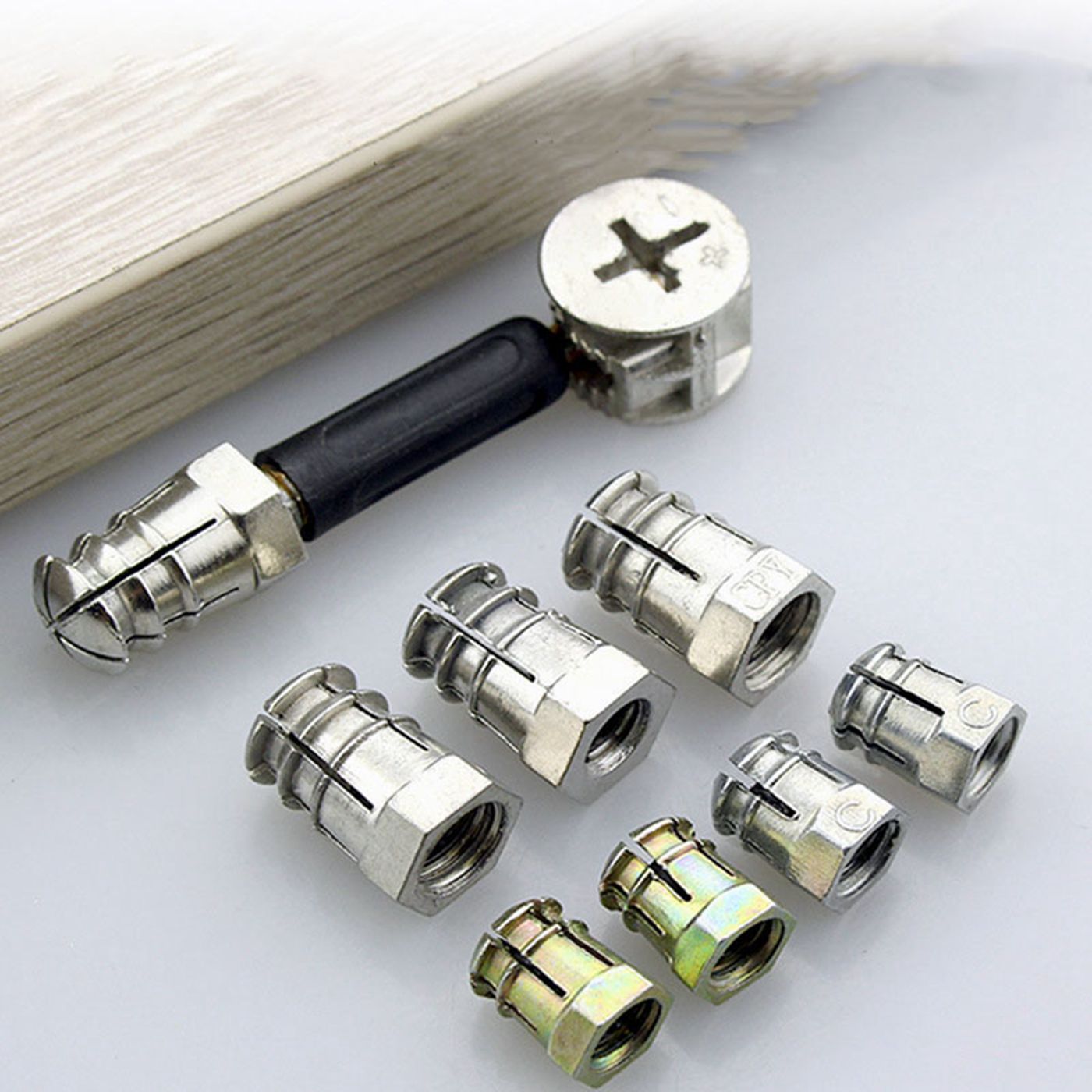 Zinc alloy expansion nut three-in-one connector/screw/eccentric wheel/connector/furniture expansion nut Zinc alloy expansion nut three-in-one connector/screw/eccentric wheel/connector/furniture expansion nut