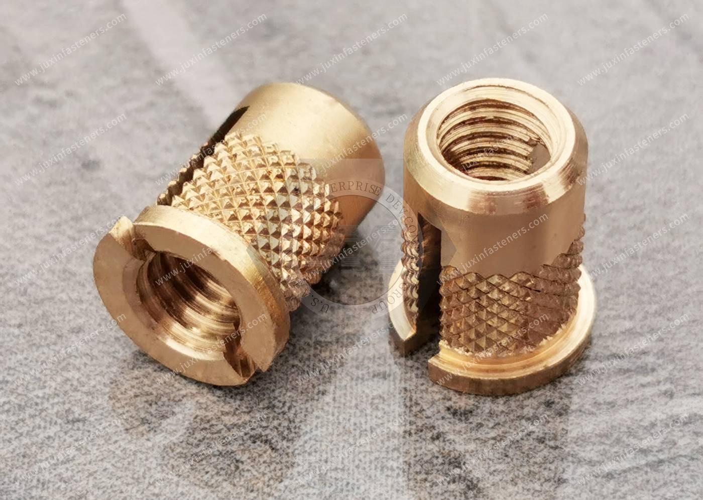 Thread inserts for expansion anchoring insert nut knurled with retaining flange JX-FXAF7 Thread inserts for expansion anchoring insert nut knurled with retaining flange JX-FXAF7
