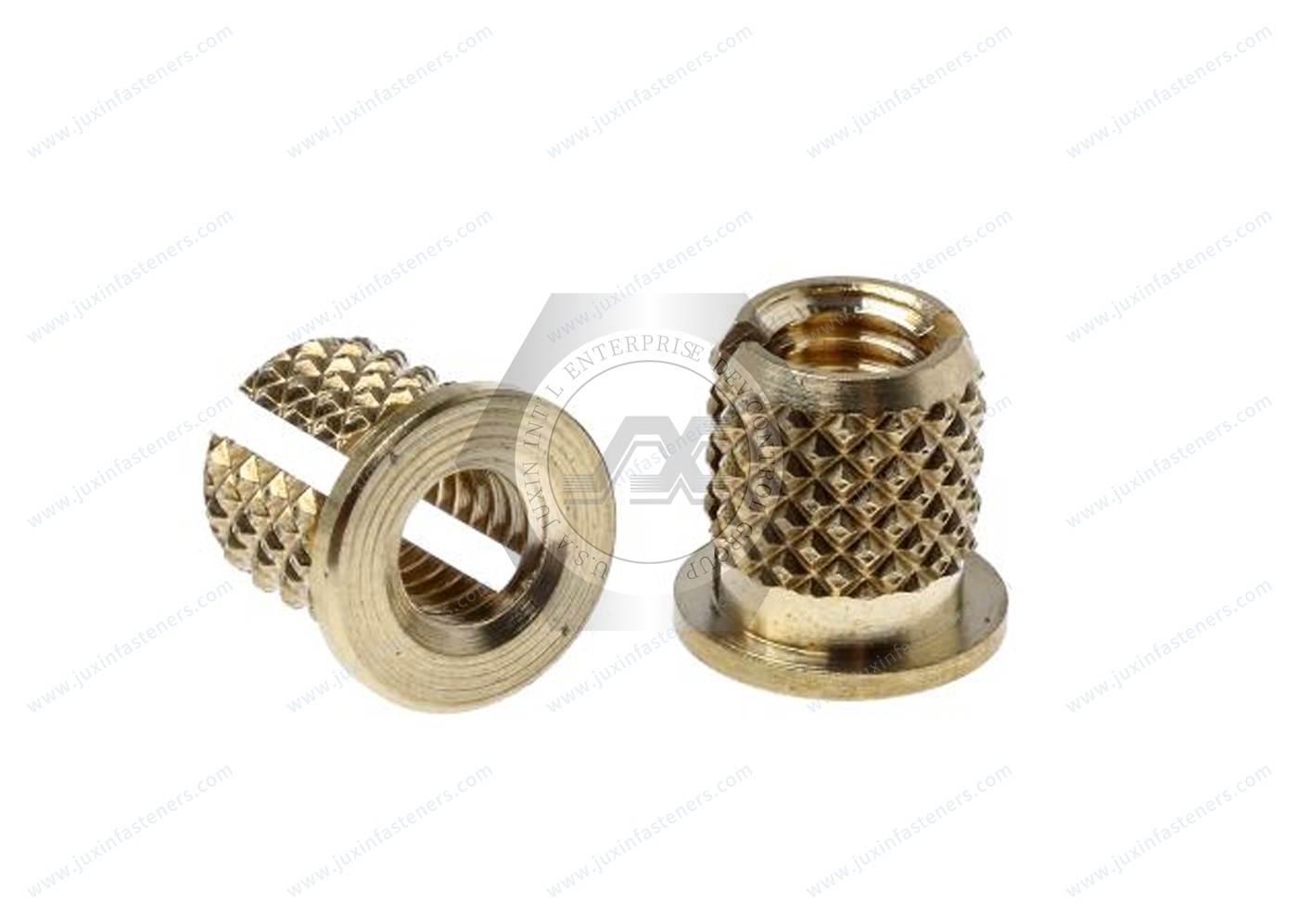 Brass Flanged Screw-to-Expand Inserts for Plastic Brass Flanged Screw-to-Expand Inserts for Plastic