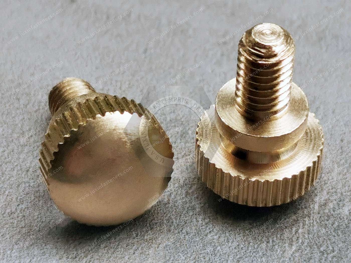 Brass Flared-Collar Knurled-Head Thumb Screws Brass Flared-Collar Knurled-Head Thumb Screws