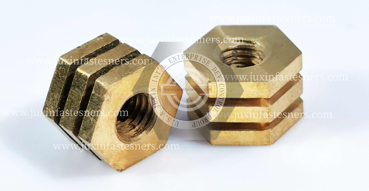 Brass Unthreaded Hexagon Inserts nuts for Plasti Brass Unthreaded Hexagon Inserts nuts for Plasti