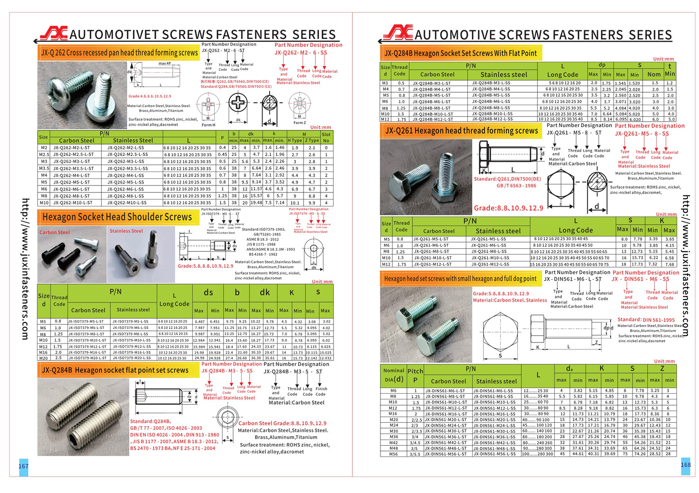 AUTOMOTIVE SCREWS FASTENERS SERIES AUTOMOTIVE SCREWS FASTENERS SERIES