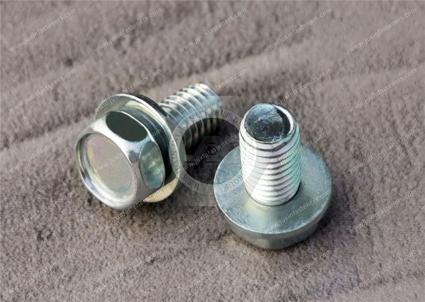High-Strength Grade 8.8 Steel Hex Head Screws with flat washer High-Strength Grade 8.8 Steel Hex Head Screws with flat washer