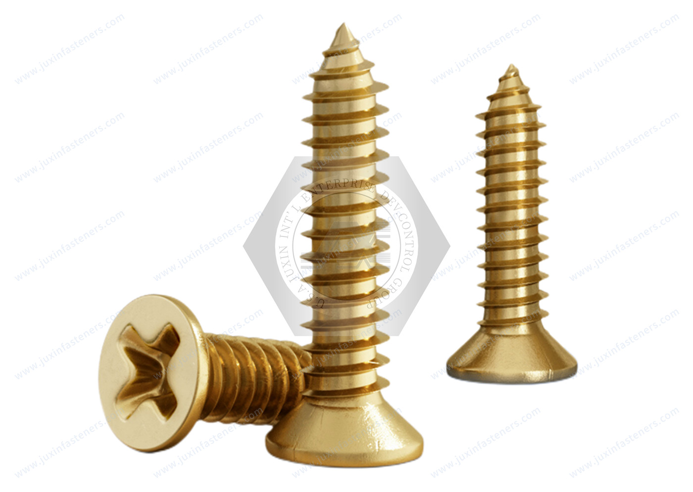 Brass Phillips Flat Head Tapping Screws Brass Phillips Flat Head Tapping Screws