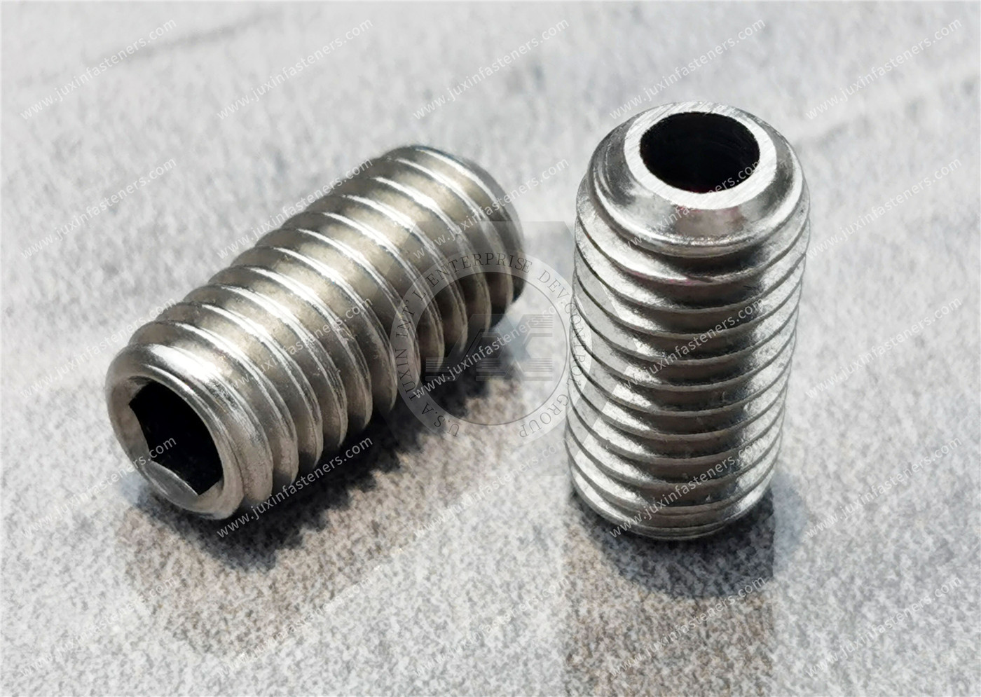 Stainless steel Through hole full thread bolt and Stainless Steel Hollow-Lock Set Screws Stainless steel Through hole full thread bolt and Stainless Steel Hollow-Lock Set Screws