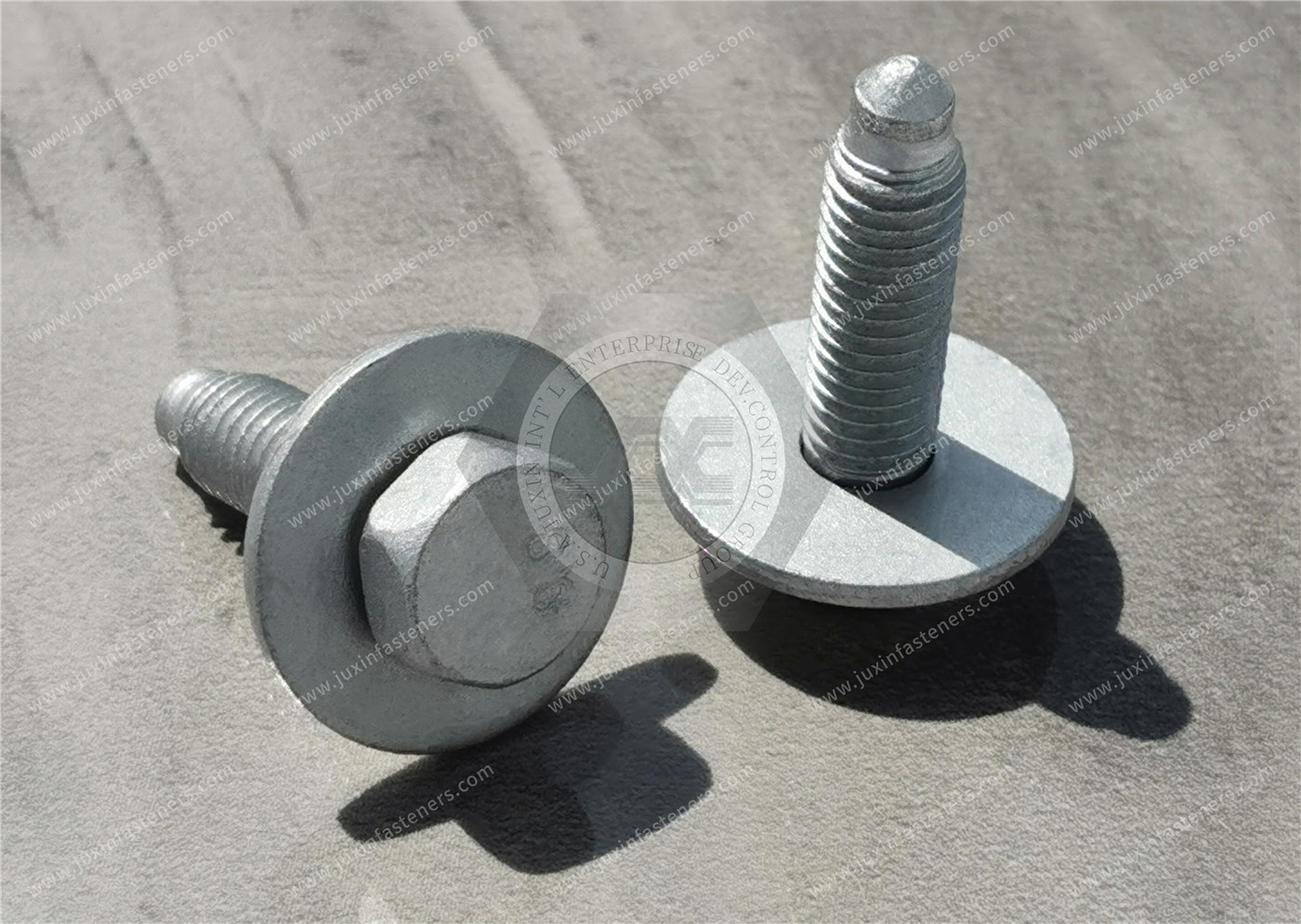 Surface treatment Dacromet hexagonal combination bolt with large flat washer Surface treatment Dacromet hexagonal combination bolt with large flat washer