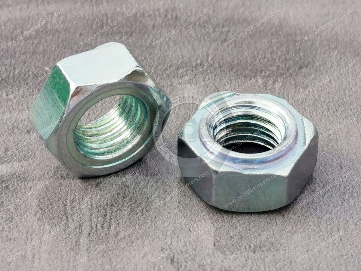 Hexagon Weld Nuts, Surface Treatment Environmental Protection Color Zinc Hexagon Weld Nuts, Surface Treatment Environmental Protection Color Zinc