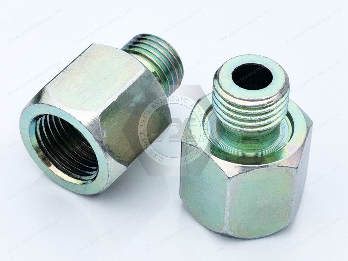JX-21JG01 JX-21JG02-M14-M16,(M14x1.5-10(M16.1.5)Oil outlet connector) Customized Precision CNC Lathe Machined Service Carbon steel Cnc Turning Automotive Machining Parts JX-21JG01 JX-21JG02-M14-M16,(M14x1.5-10(M16.1.5)Oil outlet connector) Customized Precision CNC Lathe Machined Service Carbon steel Cnc Turning Automotive Machining Parts
