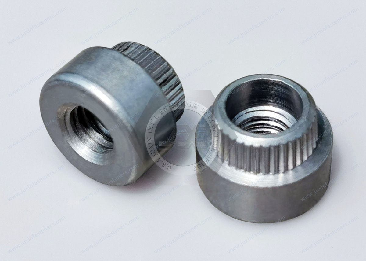 JX-21QJG341-M6-4-ST, Self-clinching Fasteners for Sheet Metal, An easy-to-install, self-clinching fastener that provides load-carrying threads in metal sheets too thin to be tapped. Automotive machine parts, riveting fasteners nuts for metal JX-21QJG341-M6-4-ST, Self-clinching Fasteners for Sheet Metal, An easy-to-install, self-clinching fastener that provides load-carrying threads in metal sheets too thin to be tapped. Automotive machine parts, riveting fasteners nuts for metal