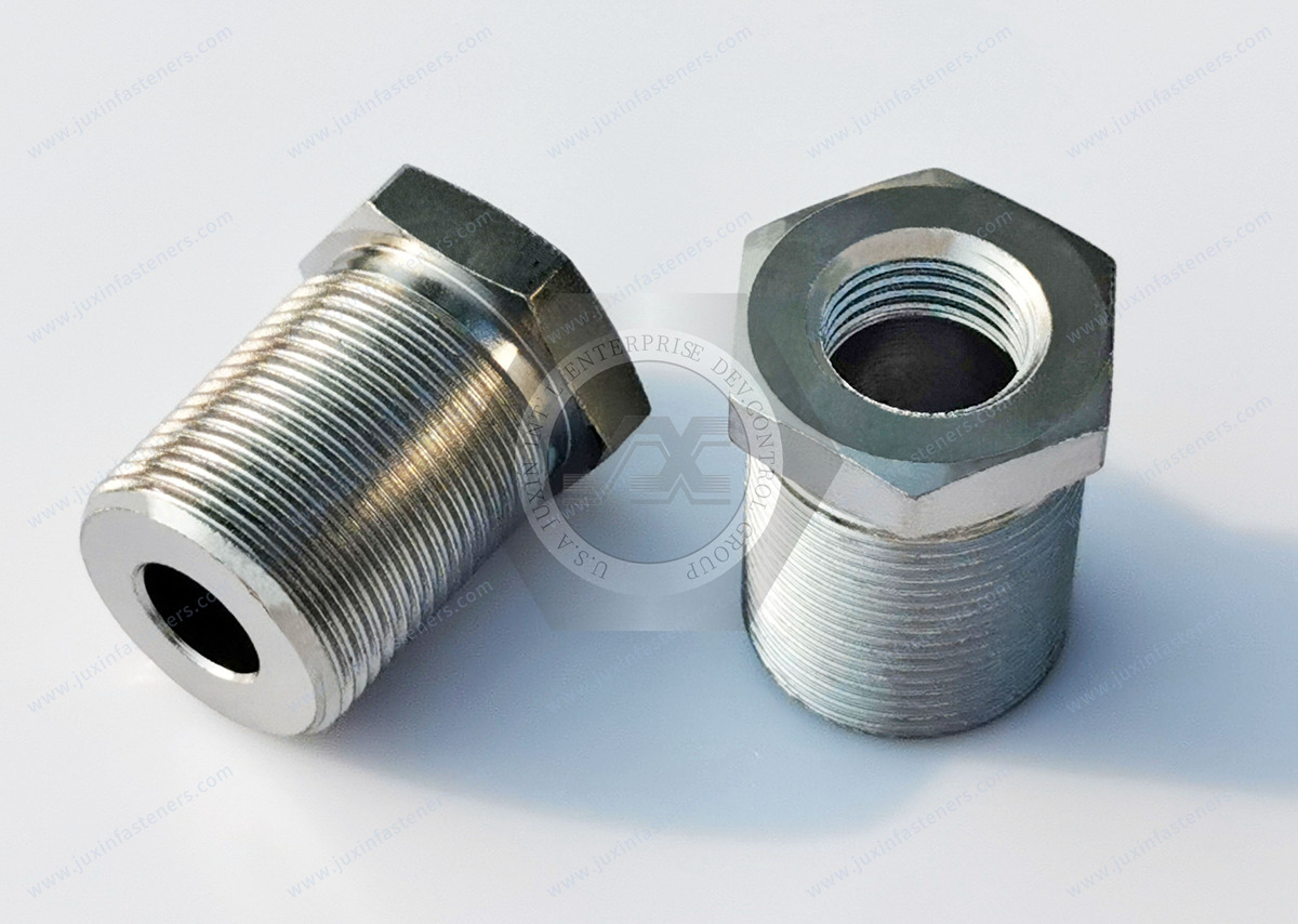 JX-21JG267-M10-23-ST, CNC mechanical parts carbon steel surface treatment galvanized nickel alloy internal and external thread fittings JX-21JG267-M10-23-ST, CNC mechanical parts carbon steel surface treatment galvanized nickel alloy internal and external thread fittings
