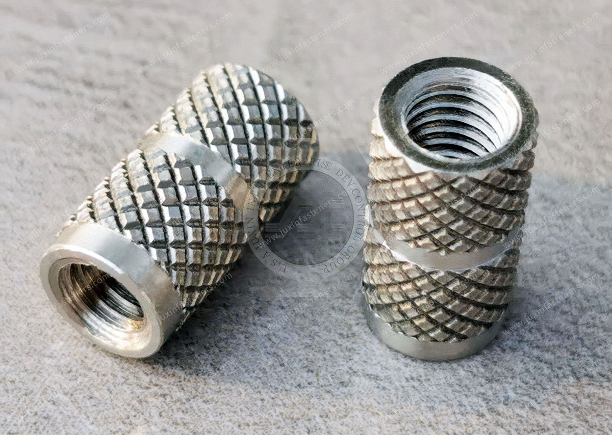 JX-21JG269-M5-13.6-D7.13-SS, stainless steel Heat-Set Inserts for Plastic