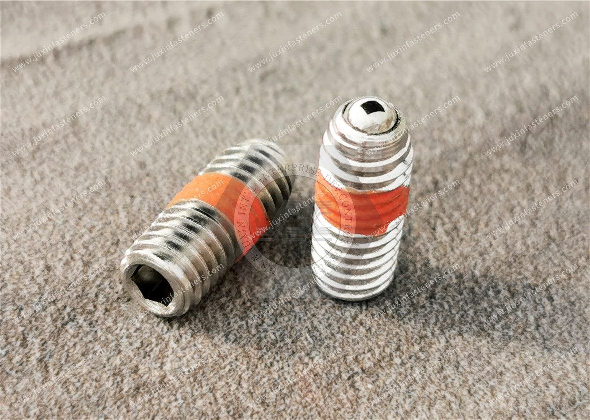 18-8 Stainless Steel Thread-Locking Cup-Point Set Screws 18-8 Stainless Steel Thread-Locking Cup-Point Set Screws