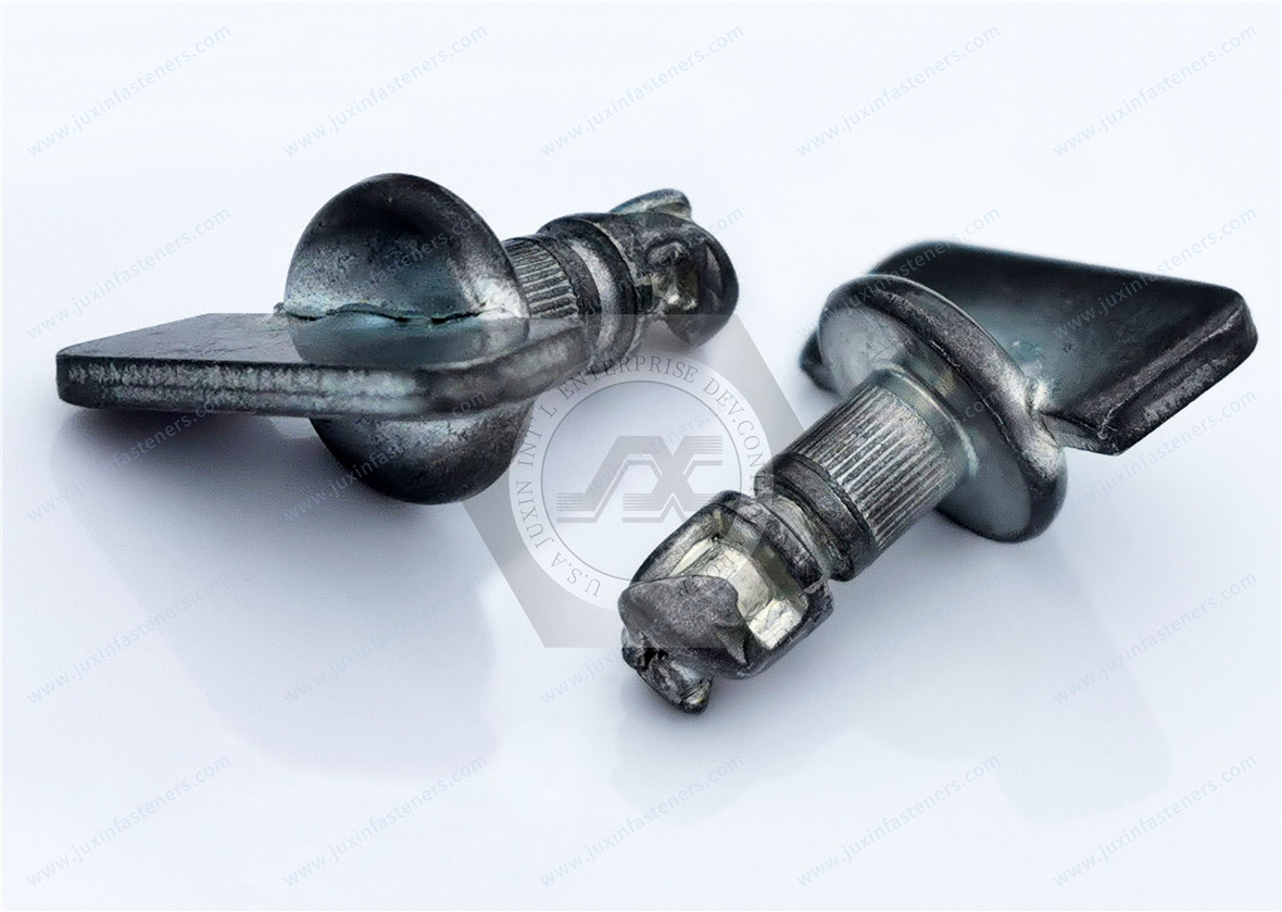 Quarter-Turn Stud, Size 6, Wing, Steel, Zinc Plate, Bright chromate Quarter-Turn Stud, Size 6, Wing, Steel, Zinc Plate, Bright chromate