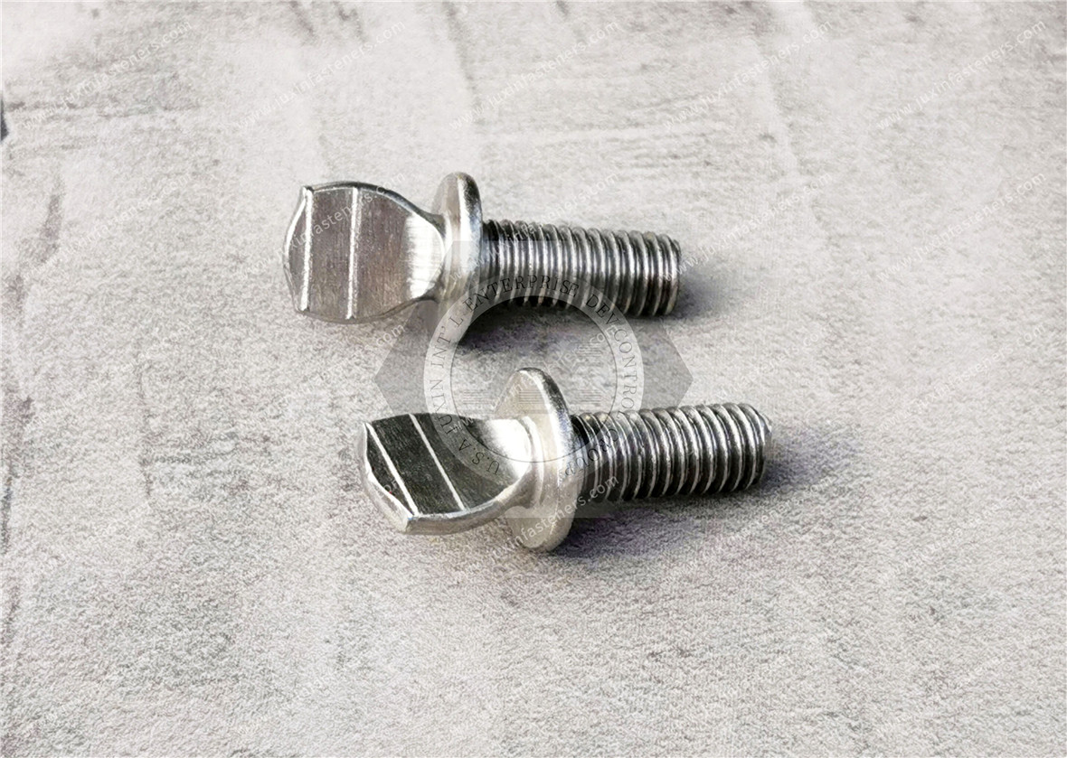 Stainless Steel Flanged Spade-Head Thumb Screws Stainless Steel Flanged Spade-Head Thumb Screws
