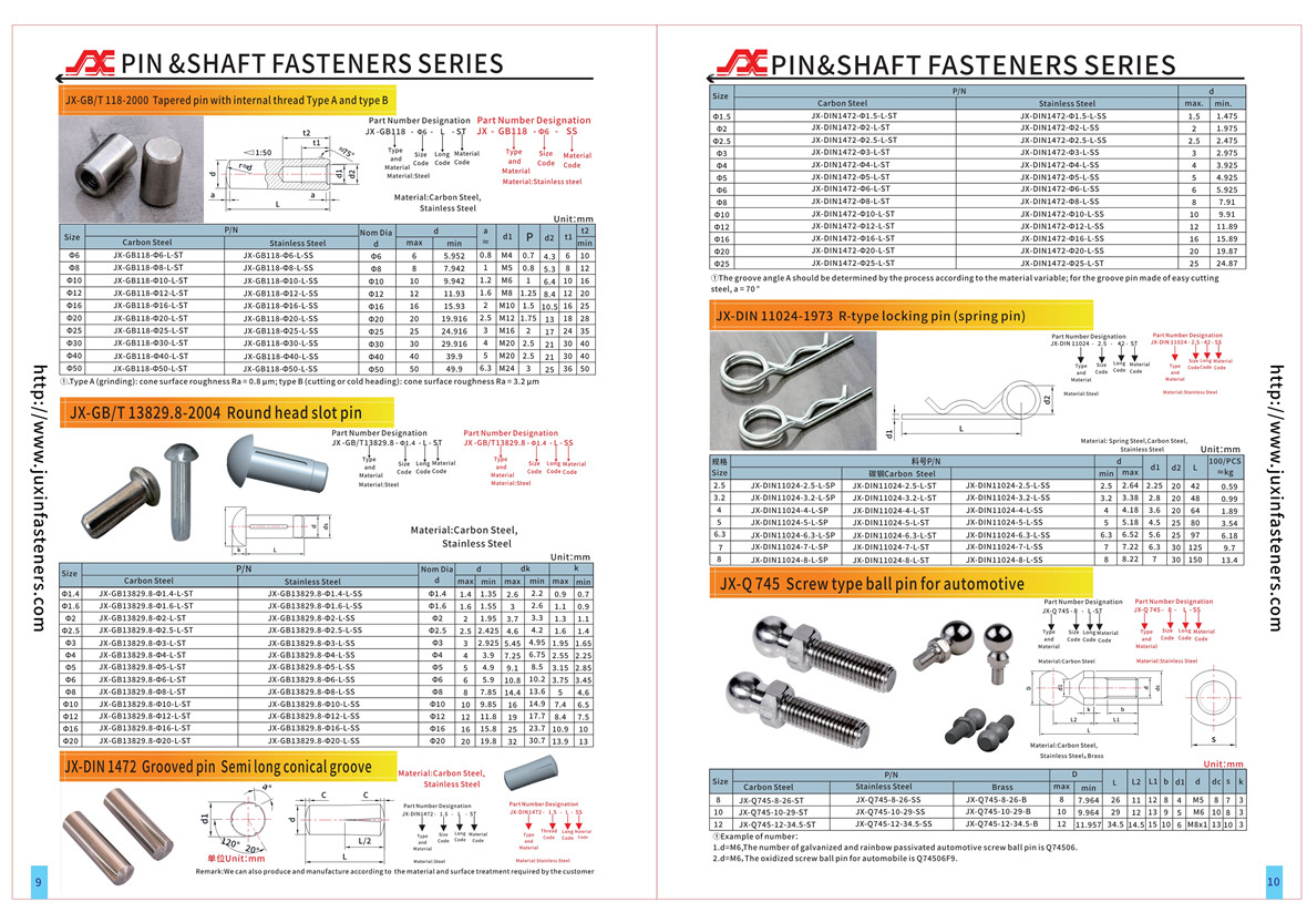 Rooved Pins-Half-Length Taper Grooved Rooved Pins-Half-Length Taper Grooved
