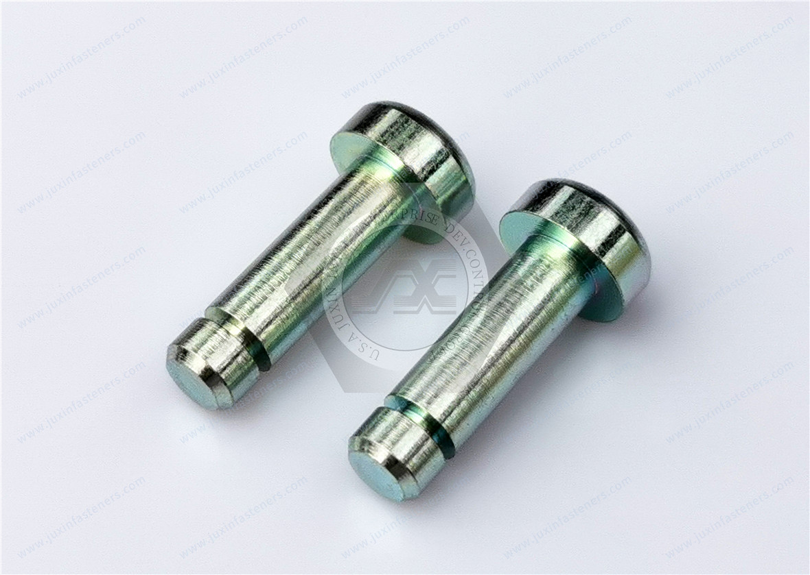 Carbon steel machined parts pin for the automotive manufacturing industry, surface treatment electroplating environmental protection ROHS color zinc Carbon steel machined parts pin for the automotive manufacturing industry, surface treatment electroplating environmental protection ROHS color zinc