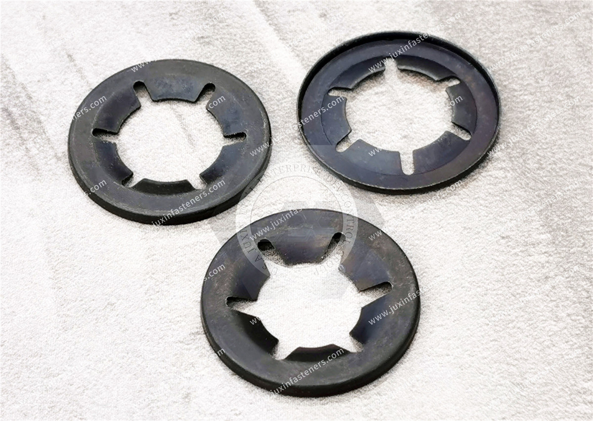 Star push fastener for metric standard circular shaft Star push fastener for metric standard circular shaft