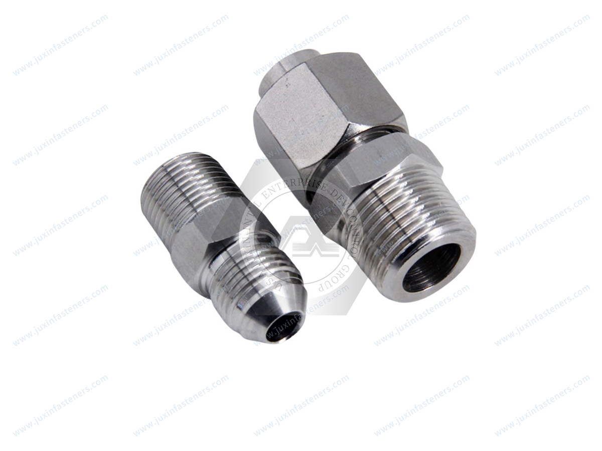 Q651B Stainless steel Expanding taper thread straight pipe joint Q651B Stainless steel Expanding taper thread straight pipe joint