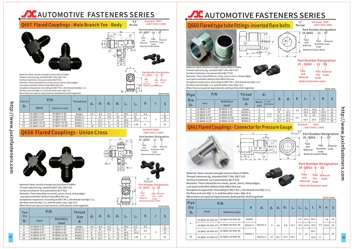 Q657 Flared Couplings - Union Tee Q657 Flared Couplings - Union Tee