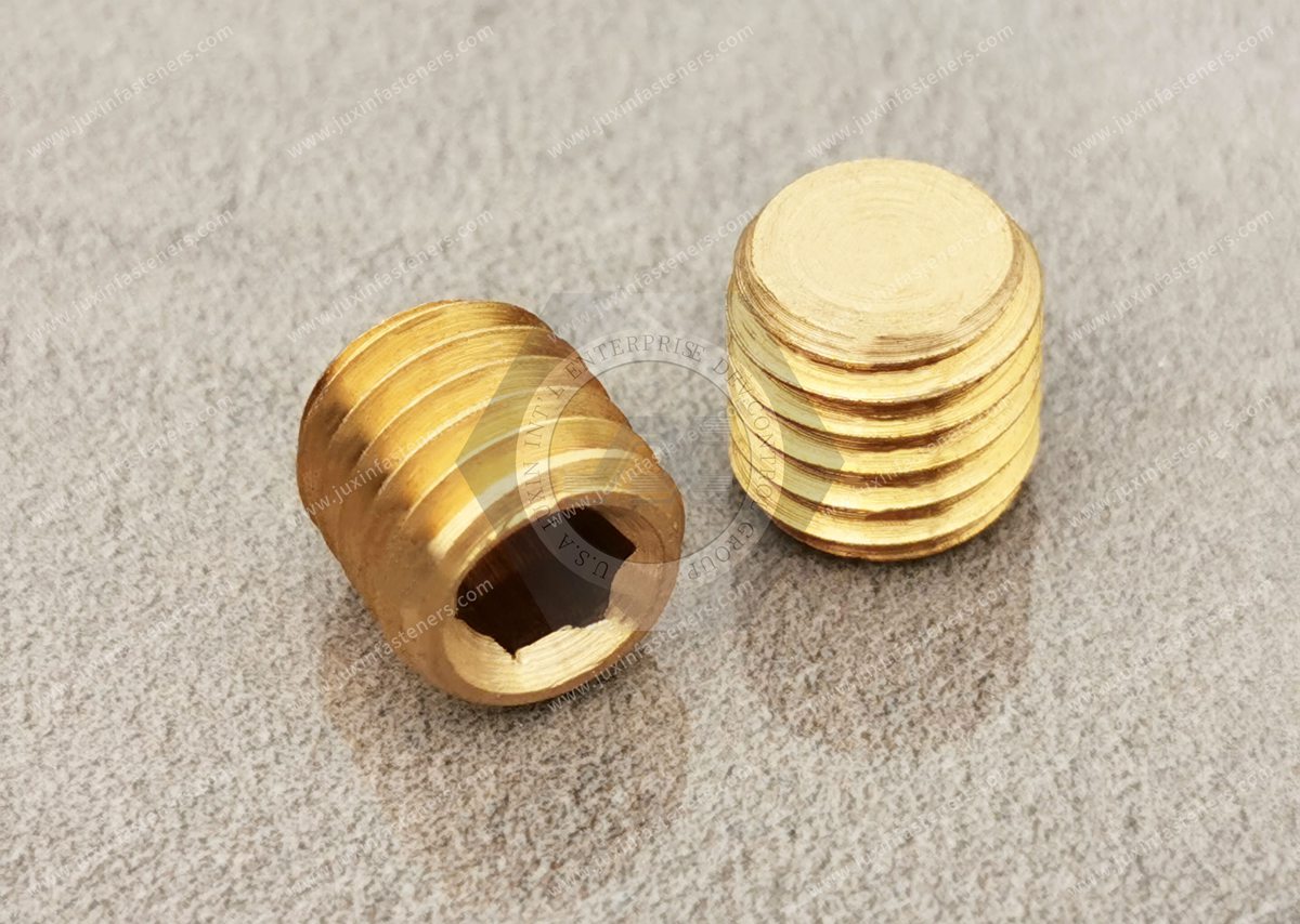 Brass Cup-Point Set Screws Brass Cup-Point Set Screws