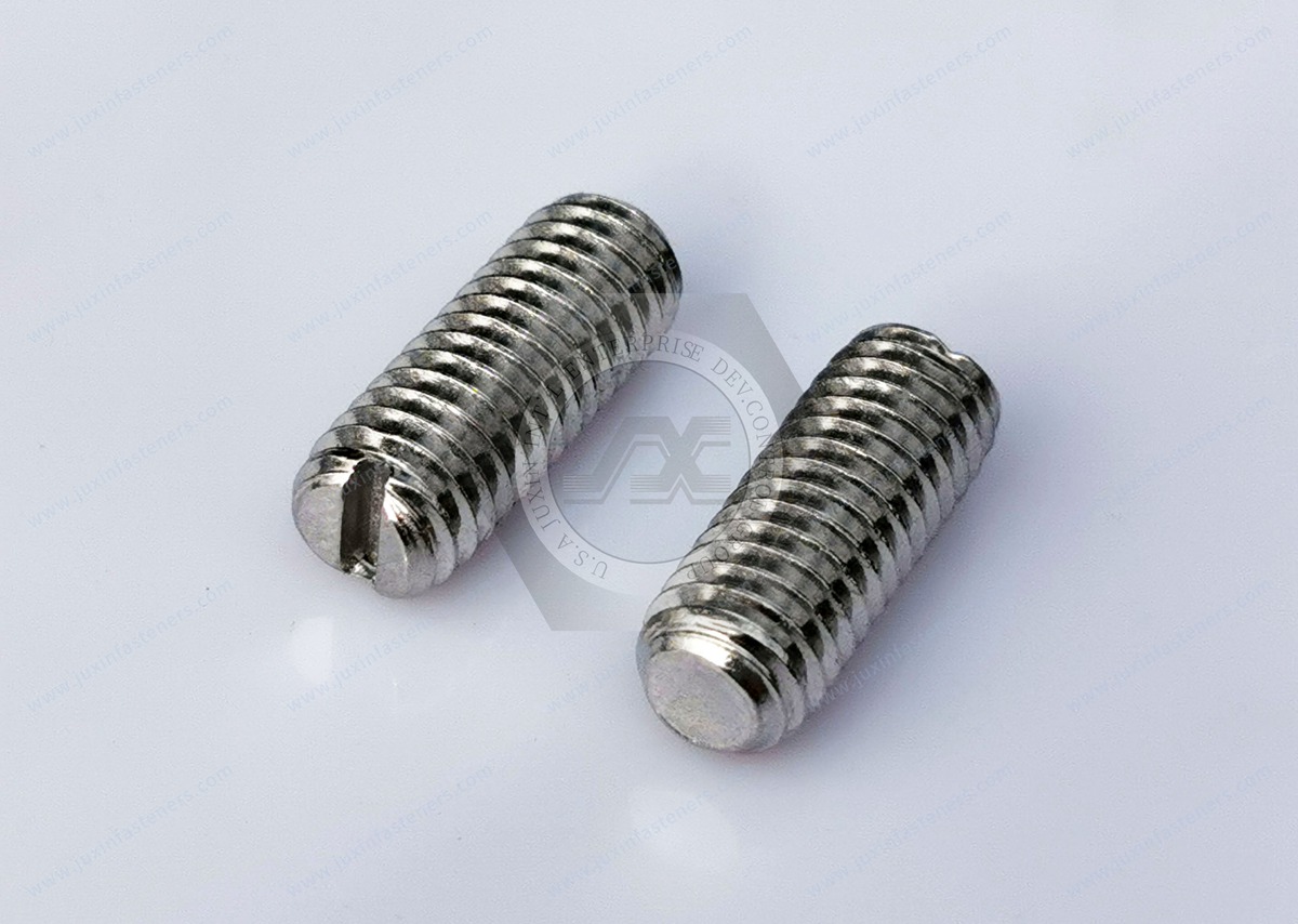 Stainless steel Slotted Set Screws With Flat Point Stainless steel Slotted Set Screws With Flat Point