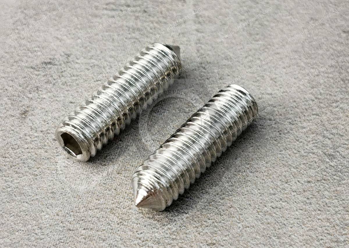 Stainless steel Hexagon Socket Set Screws With Cone Point Stainless steel Hexagon Socket Set Screws With Cone Point