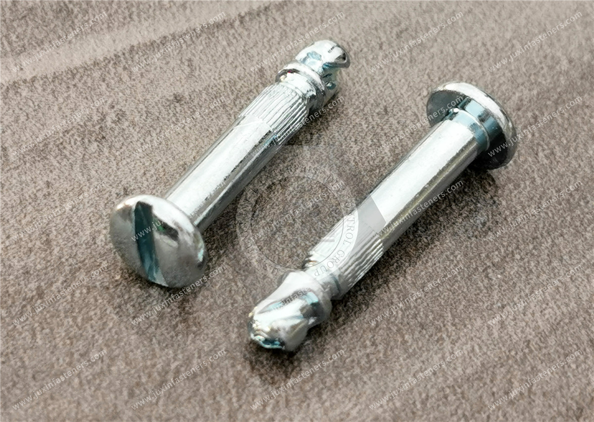 Quarter-Turn Stud, Size 4, Slotted Recess, Steel, Zinc Plate, Bright chromate Quarter-Turn Stud, Size 4, Slotted Recess, Steel, Zinc Plate, Bright chromate