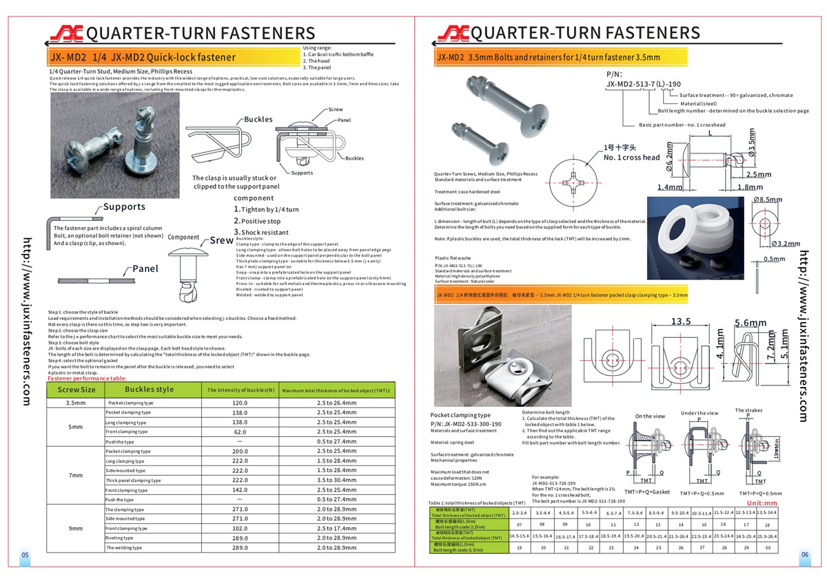 Quarter-Turn Stud, Size 4, Phillips Recess Quarter-Turn Stud, Size 4, Phillips Recess
