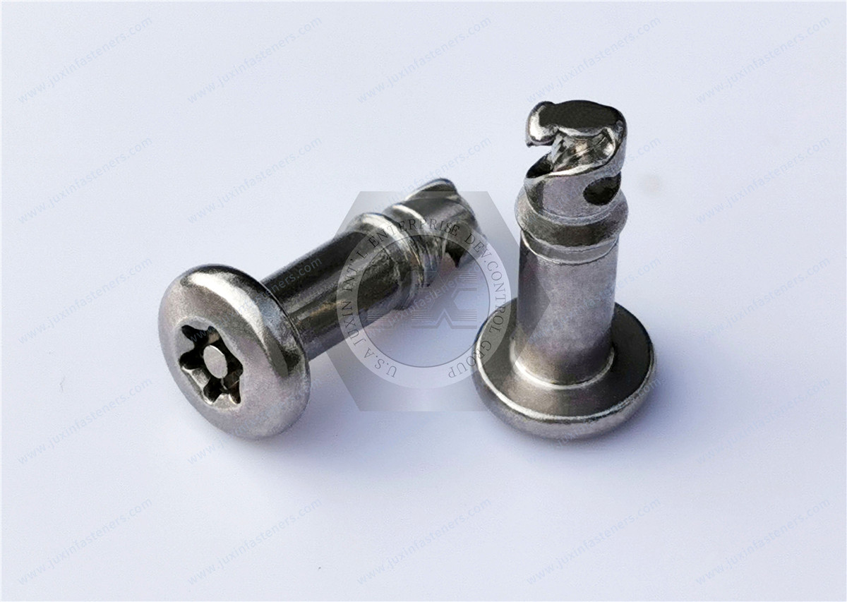 Stainless Steel Tamper-Resistant Button Head Torx Screws with pin 1/4 quick lock Screws Security Fasteners Stainless Steel Tamper-Resistant Button Head Torx Screws with pin 1/4 quick lock Screws Security Fasteners