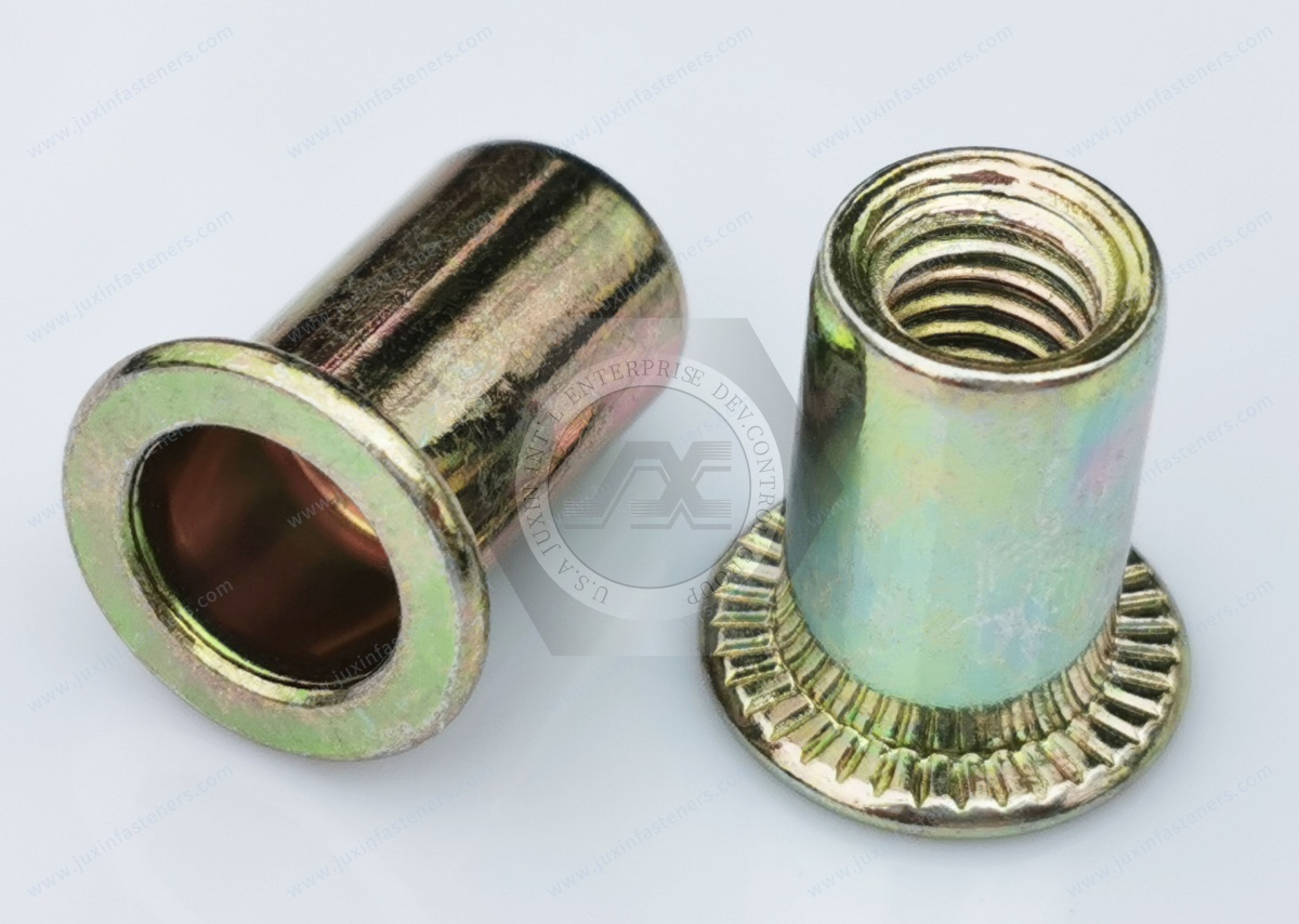 Flat Head Open end Round Body Plain Blind Rivet Nuts Flat Head Open end Round Body Plain Blind Rivet Nuts