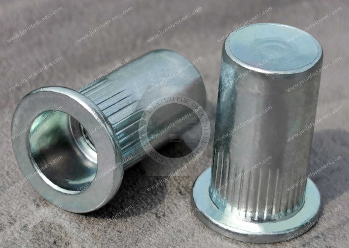 Flat Head Closed end Round Body Knurled Blind Rivet Nuts Flat Head Closed end Round Body Knurled Blind Rivet Nuts