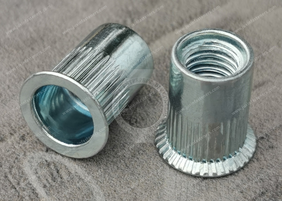 Countersunk Head Open end Round Body Knurled Blind Rivet Nuts Countersunk Head Open end Round Body Knurled Blind Rivet Nuts