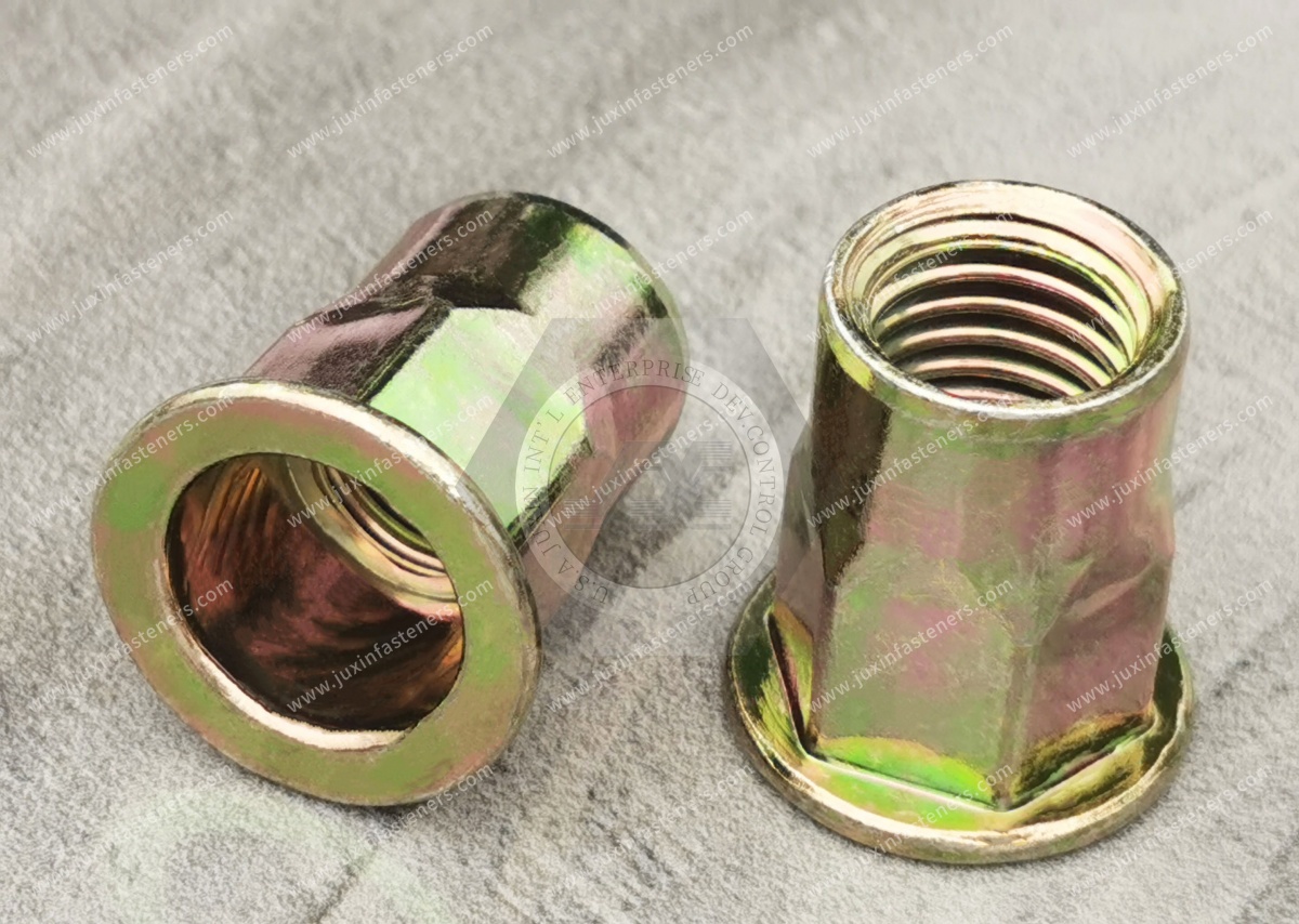 Flat Head Open end Part Hexagonal body blind rivet nuts --Open end Flat Head Open end Part Hexagonal body blind rivet nuts --Open end