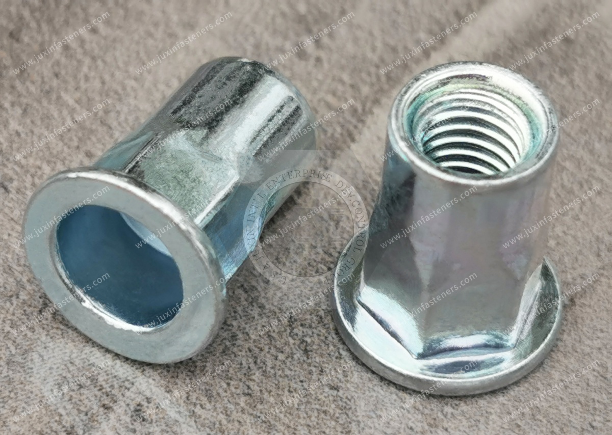 Flat Head Open end Part Hexagonal body blind rivet nuts --Open end Flat Head Open end Part Hexagonal body blind rivet nuts --Open end