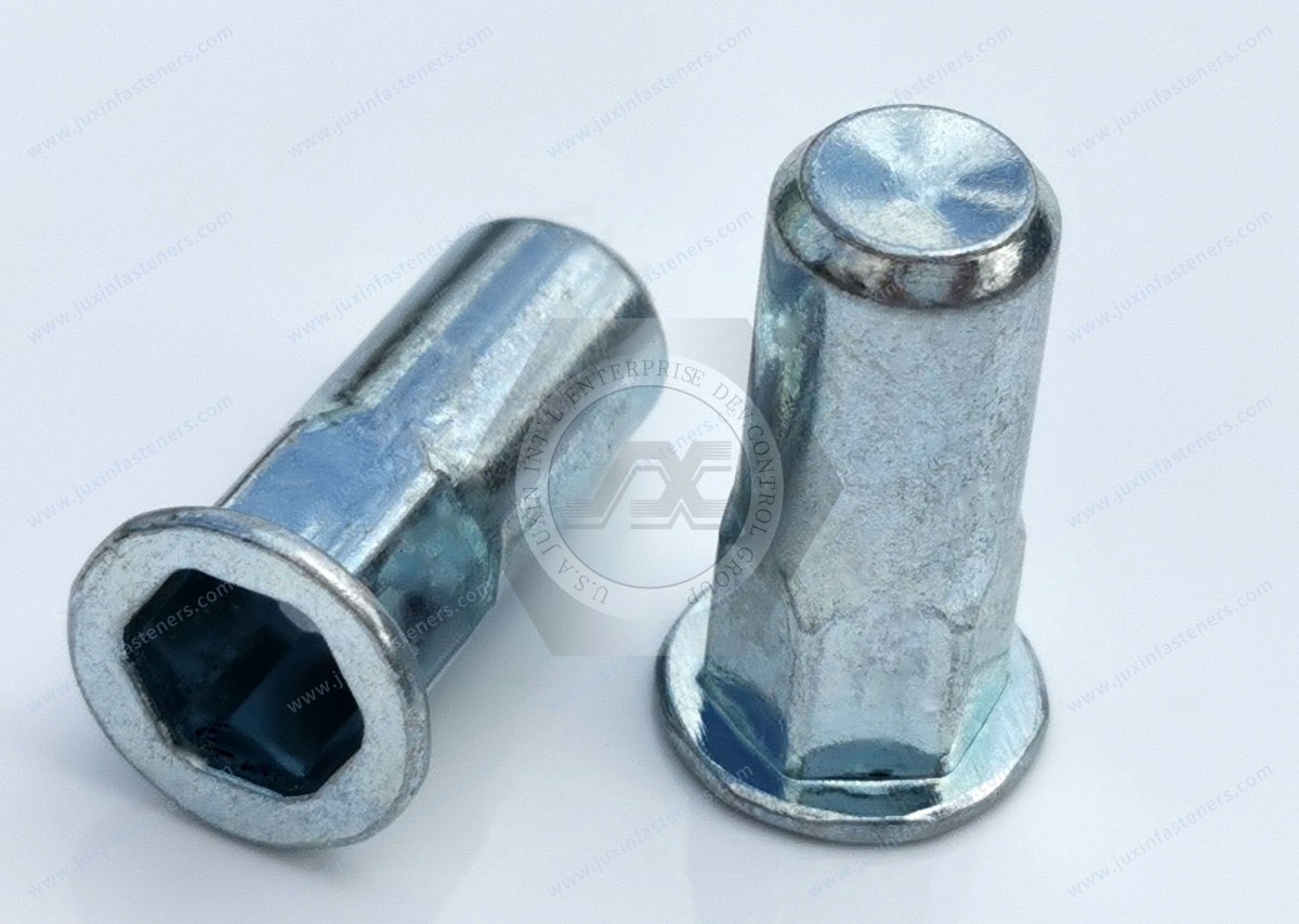 Flat Head Closed end Part Hexagonal body blind rivet nuts --Closed end Flat Head Closed end Part Hexagonal body blind rivet nuts --Closed end