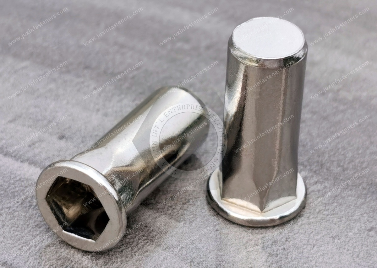 Flat Head Closed end Part Hexagonal body Blind Rivet Nuts—Closed End Flat Head Closed end Part Hexagonal body Blind Rivet Nuts—Closed End