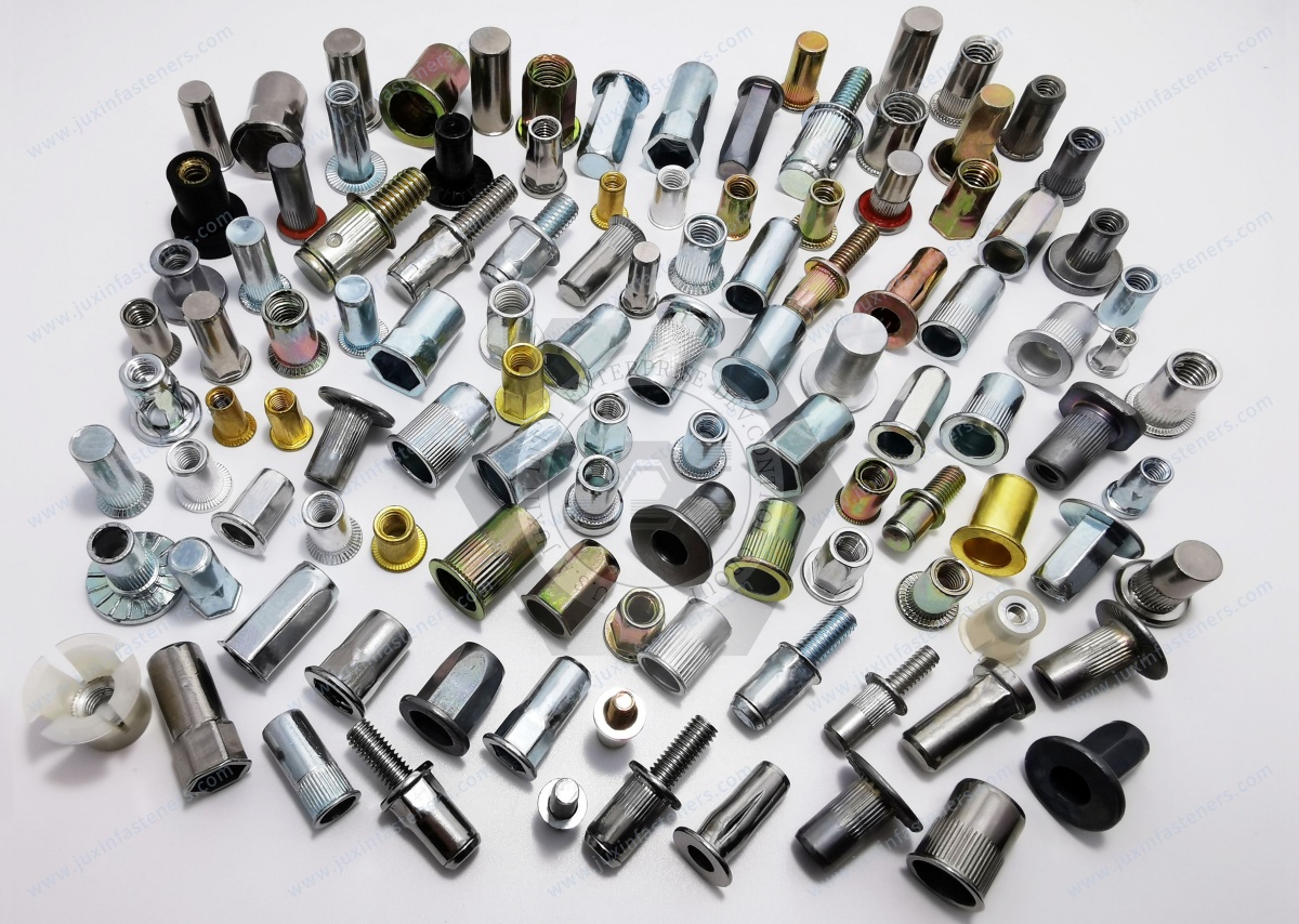 Flat Head Open end Round Body Plain Blind Rivet Nuts Flat Head Open end Round Body Plain Blind Rivet Nuts