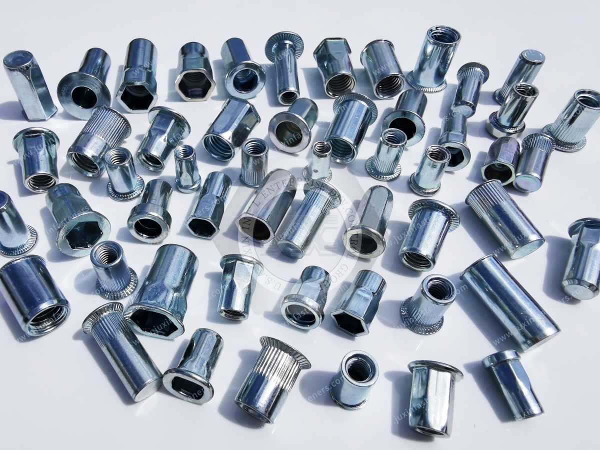 Flat Head Closed end Round Body Knurled Blind Rivet Nuts Flat Head Closed end Round Body Knurled Blind Rivet Nuts