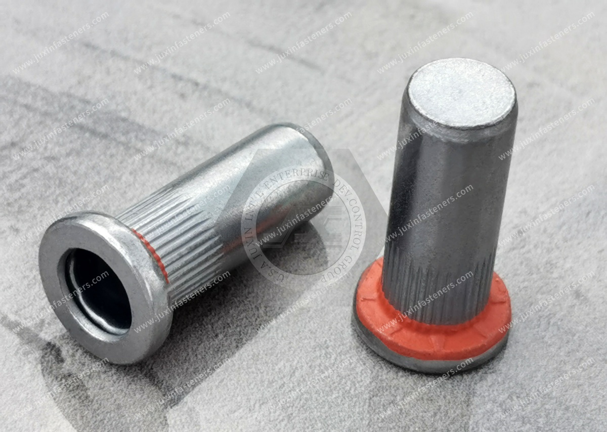 Flat Head Closed Round Body Knurled Blind Rivet Nuts Flat Head Closed Round Body Knurled Blind Rivet Nuts