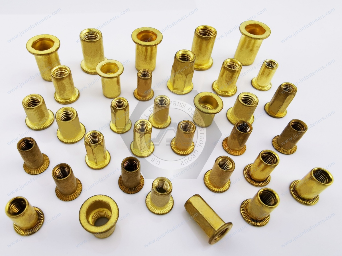 Flat Head Open end Round Body Plain Blind Rivet Nuts Flat Head Open end Round Body Plain Blind Rivet Nuts