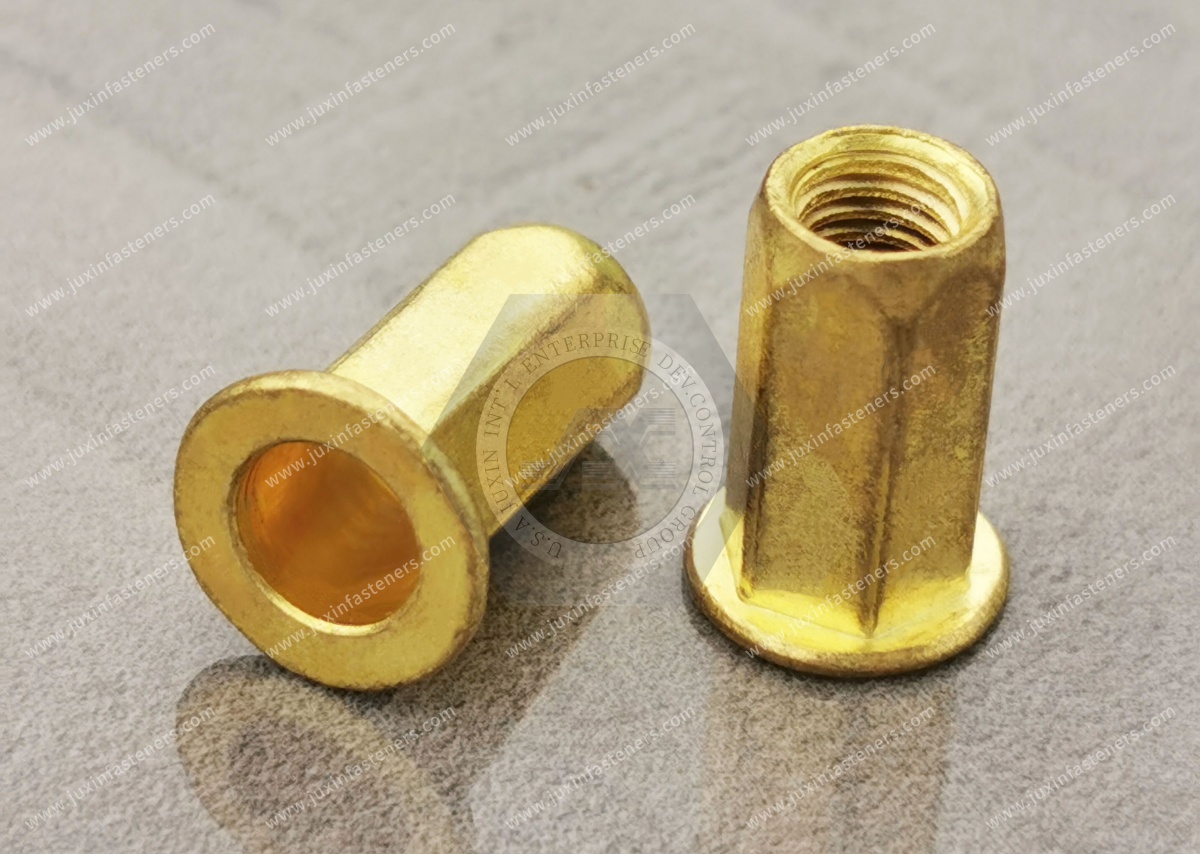 Flat Head Open Full Hexagonal Body Blind Rivet Nuts—Open End Flat Head Open Full Hexagonal Body Blind Rivet Nuts—Open End
