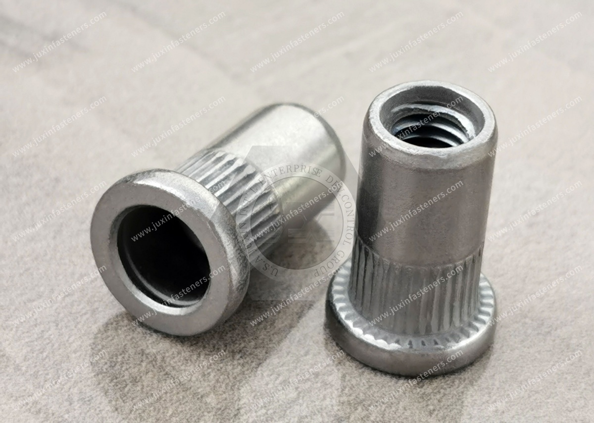 High Flat Head Open end knurled body Blind Rivet Nuts—Open End High Flat Head Open end knurled body Blind Rivet Nuts—Open End