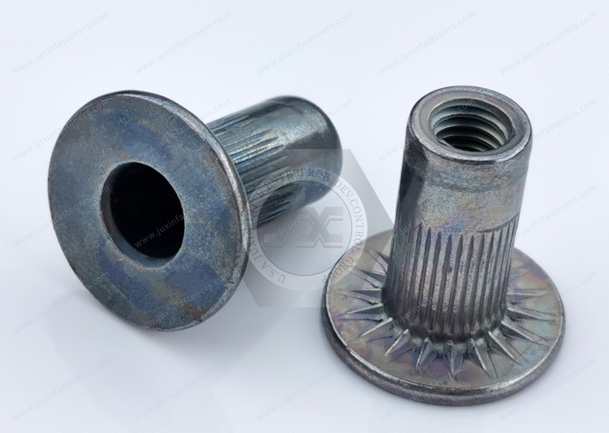 Flat Head Open end knurled body Blind Rivet Nuts—Open End Flat Head Open end knurled body Blind Rivet Nuts—Open End