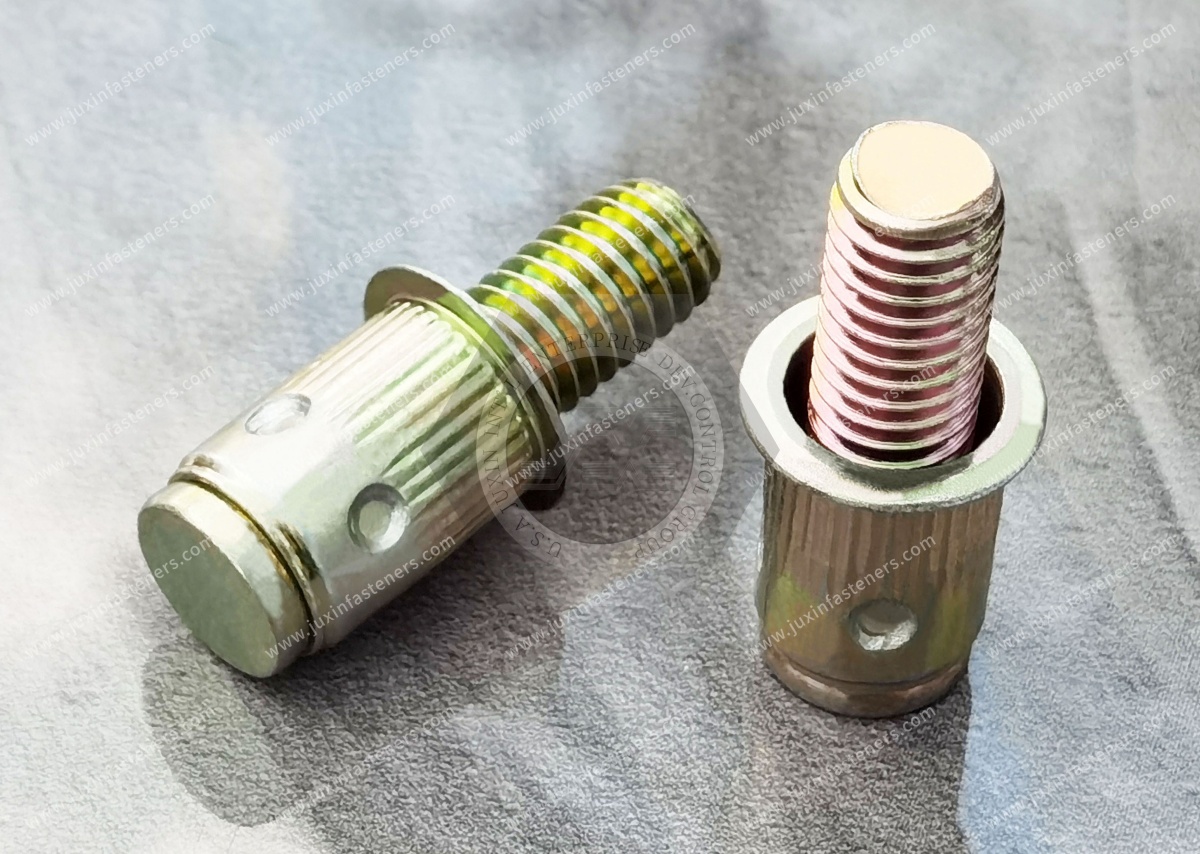 Flat Head Body Knurled Blind Rivet Studs Flat Head Body Knurled Blind Rivet Studs