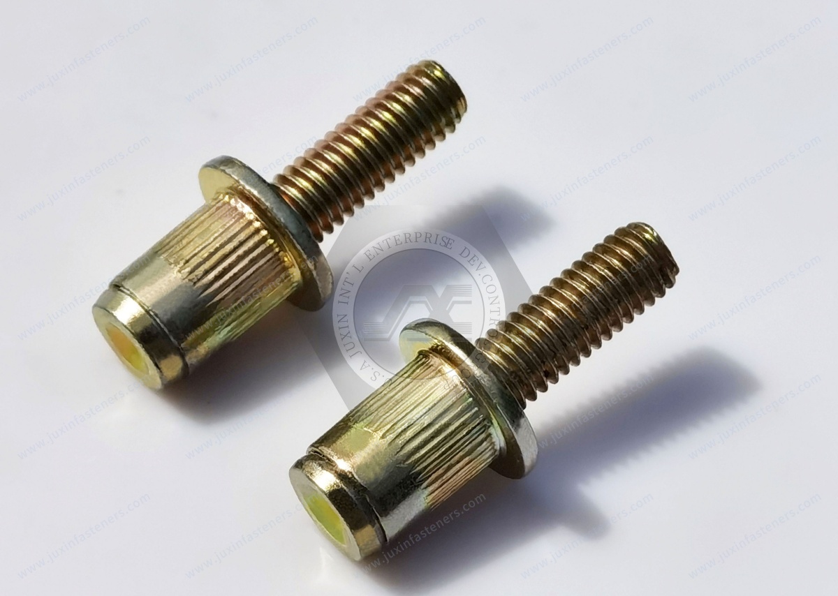 Flat Head Body Knurled Blind Rivet Studs Flat Head Body Knurled Blind Rivet Studs