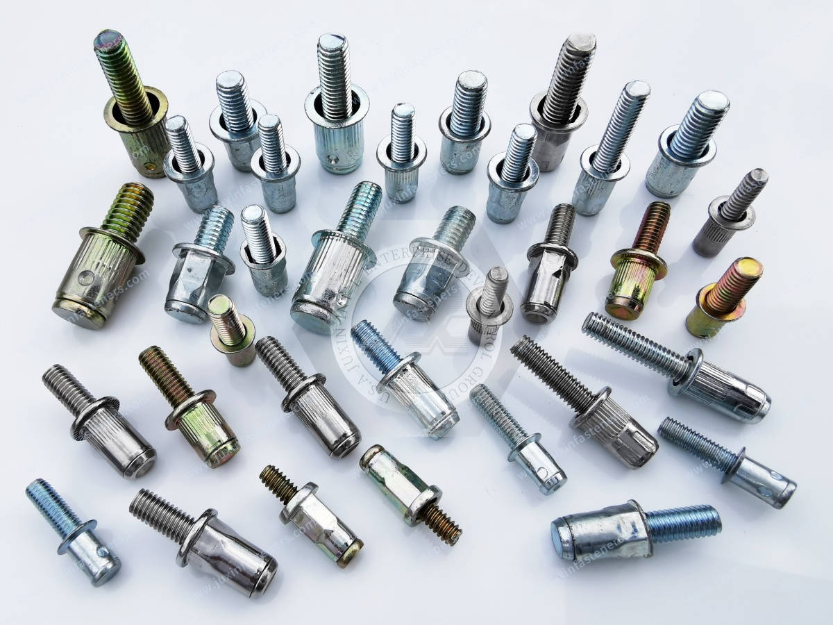 Thin Head Part Hexagonal Body Blind Rivet Studs Thin Head Part Hexagonal Body Blind Rivet Studs